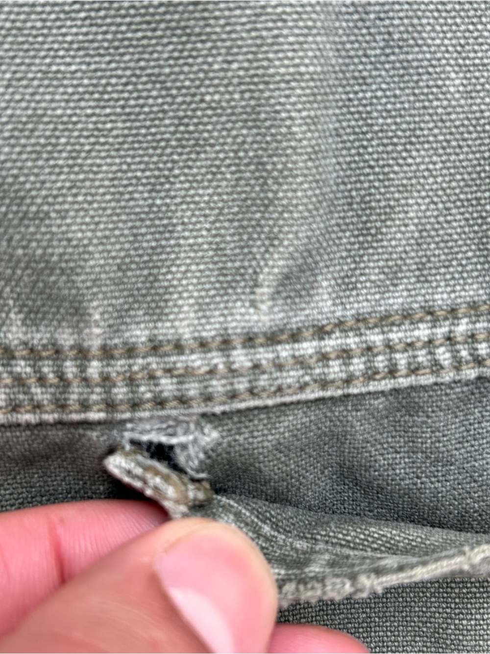Vintage 90s L.L. Bean Military-Style Field Jacket in Olive Green - Picture 10 of 10